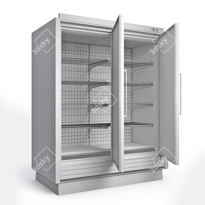 Barcelona Wall-Mounted Refrigerated Display 3D model image 6