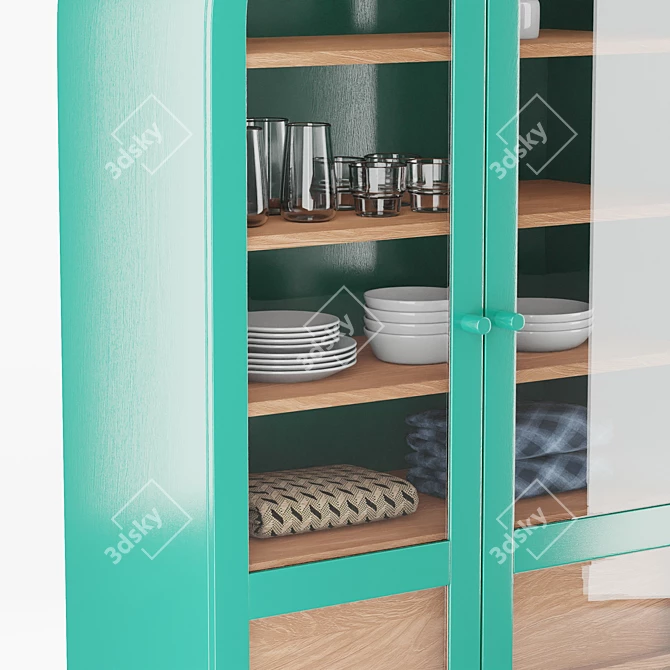 Elegant Mason Storage Cabinet 3D model image 3