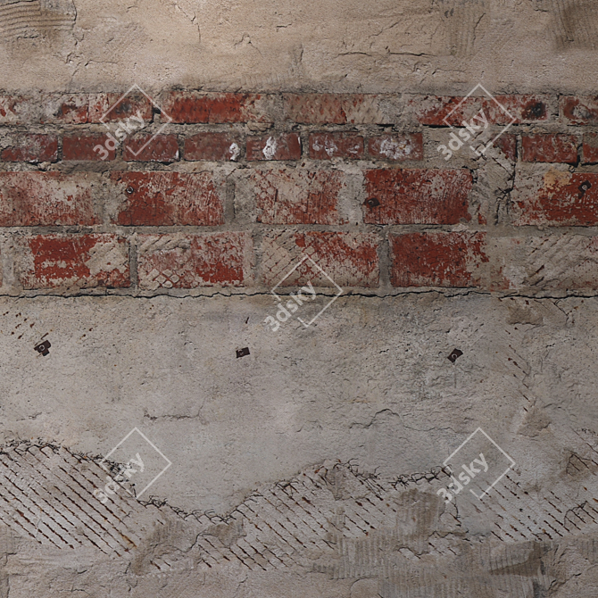 Seamless Plaster Wall Texture 3D model image 3