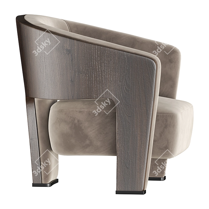 Modern Marelli CHLOE Armchair 3D model image 3