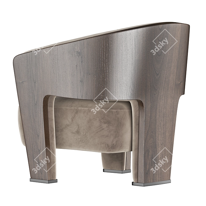 Modern Marelli CHLOE Armchair 3D model image 5