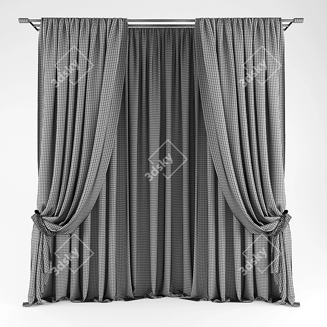 Polyester Curtains: 173324x176257 3D model image 2