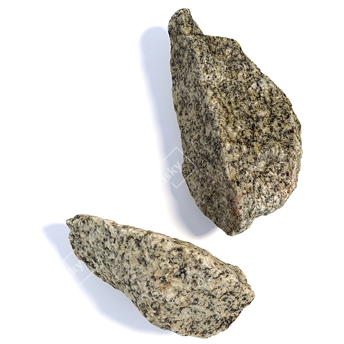 360 Degree Scanned Stones for Landscaping 3D model image 5