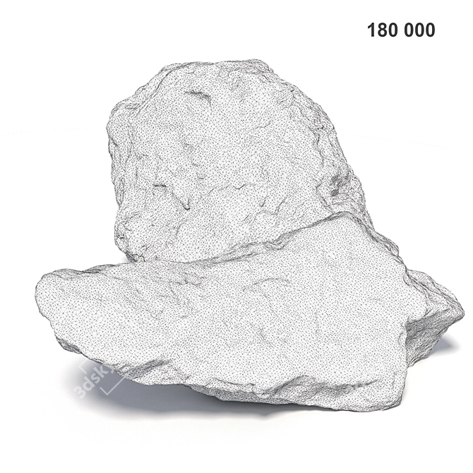 Landscape Stones: Detailed 3D Scans 3D model image 2