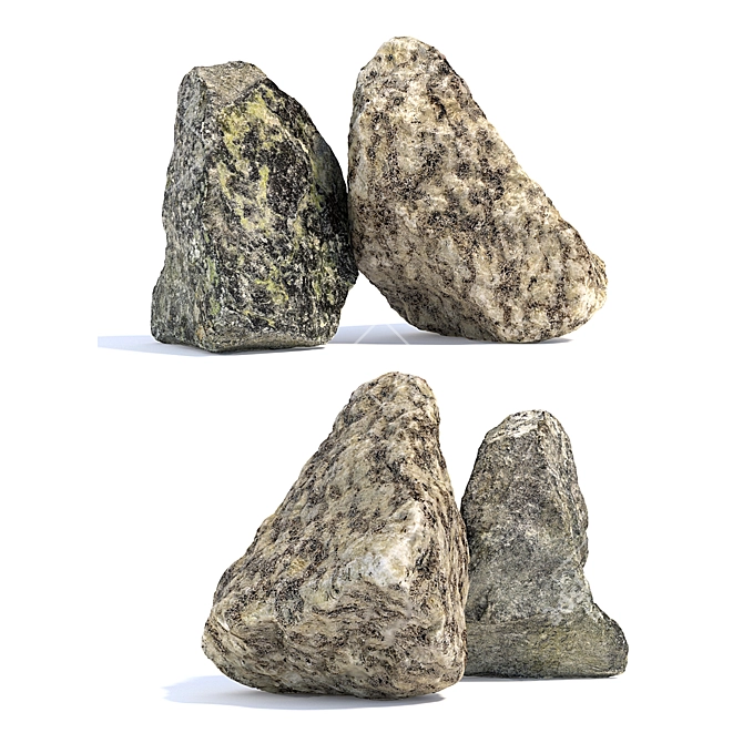 Landscape Stones: Detailed Texture, 360° Scanned 3D model image 2