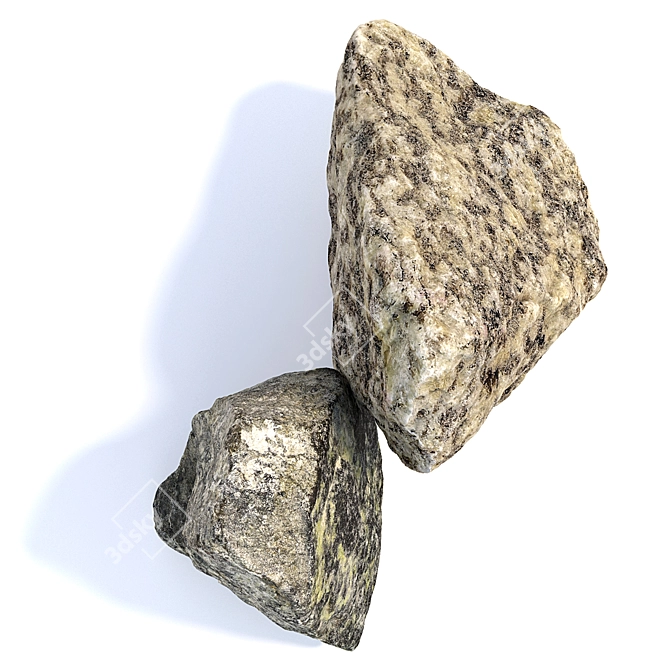 Landscape Stones: Detailed Texture, 360° Scanned 3D model image 6