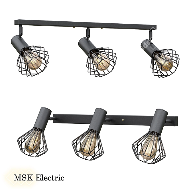 Lamp MSK Electric Diadem NL 22151-3
Elegant Electric Ceiling Lamp 3D model image 1