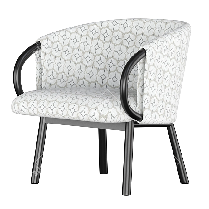 Modern ZANT 04 Armchair: Sleek & Stylish 3D model image 5