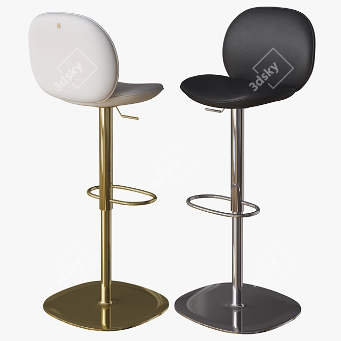 Natuzzi Dove Stool: Modern Elegance 3D model image 1