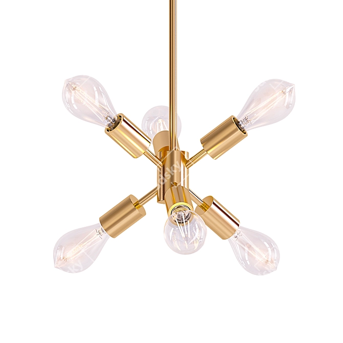 Modern Mobile Chandelier 3D model image 1