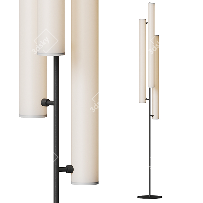 Modern Elegance: Gramercy Floor Lamp 3D model image 1