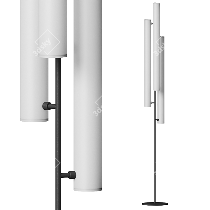 Modern Elegance: Gramercy Floor Lamp 3D model image 2