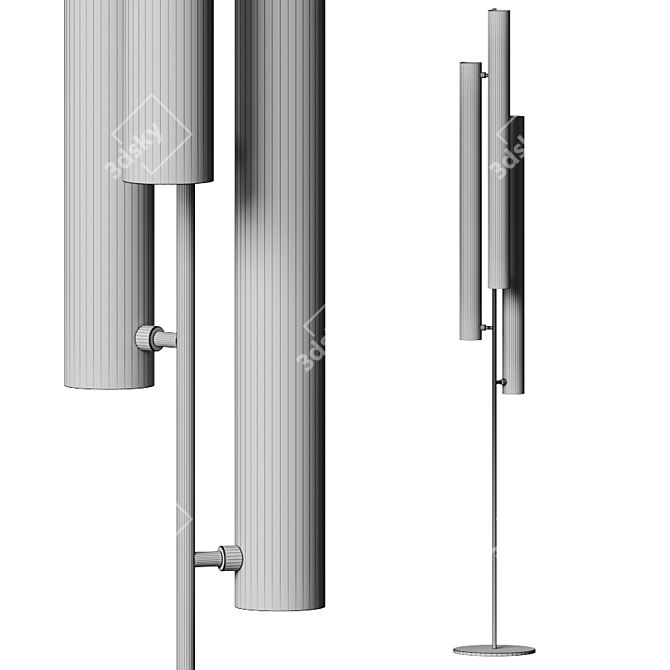 Modern Elegance: Gramercy Floor Lamp 3D model image 3