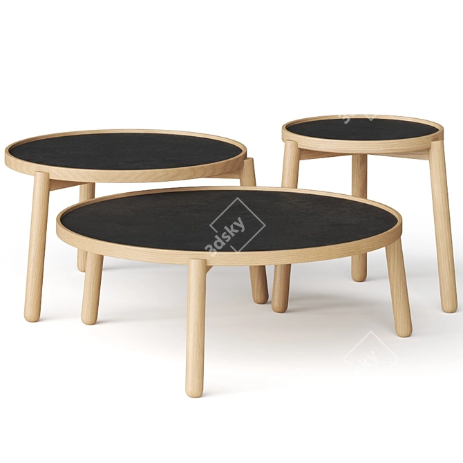 Kendo Van Coffee Tables: Stylish & Versatile 3D model image 1