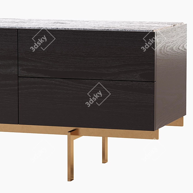 Modern Shoreline Sideboard: Stylish & Functional 3D model image 3