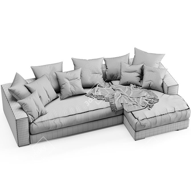 Boconcept Cenova Modern Sofa 3D model image 6