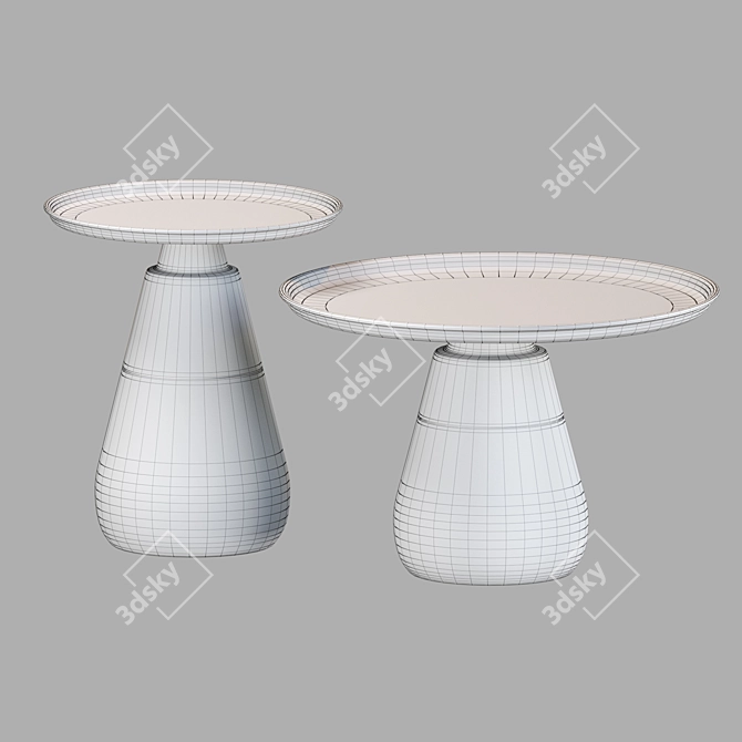 Modern Compact Table for V-Ray Users 3D model image 2