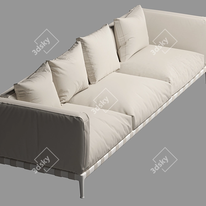 Contemporary Flexform Sofa 3D model image 2