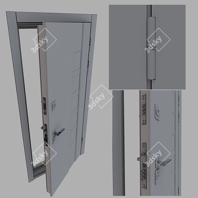 Elite Elegance: Custom-Made Door 3D model image 3