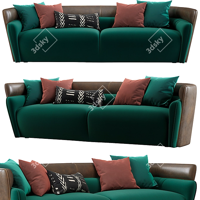 BOSS Leather Sofa 2014 | Stylish & Comfortable 3D model image 1