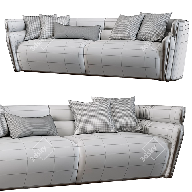 BOSS Leather Sofa 2014 | Stylish & Comfortable 3D model image 4