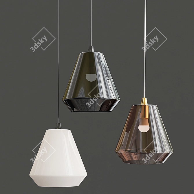 Elegant VIGO Lamp: Ø 22 × 25 cm 3D model image 1