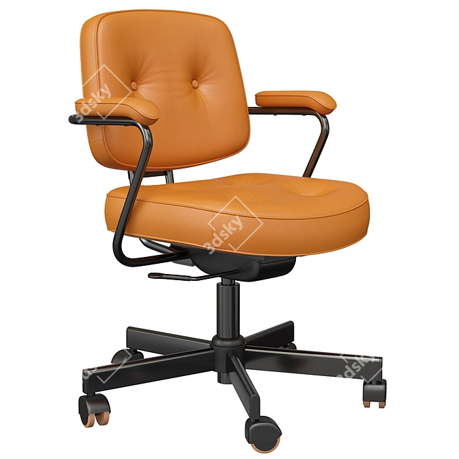Ergonomic Grann Beige Office Chair 3D model image 3
