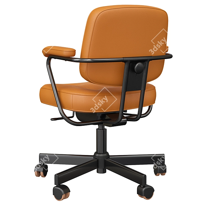 Ergonomic Grann Beige Office Chair 3D model image 4