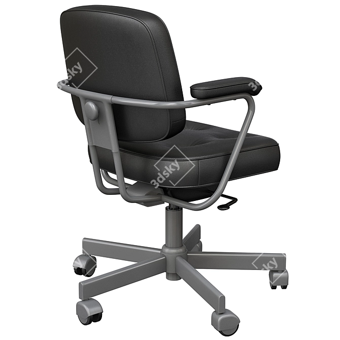 Ergonomic Grann Beige Office Chair 3D model image 6