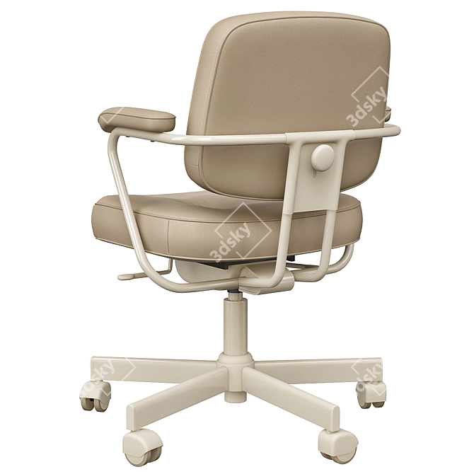 Ergonomic Grann Beige Office Chair 3D model image 9