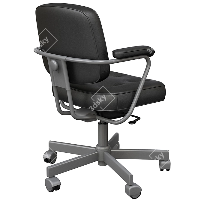 Ergonomic Grann Beige Office Chair 3D model image 13