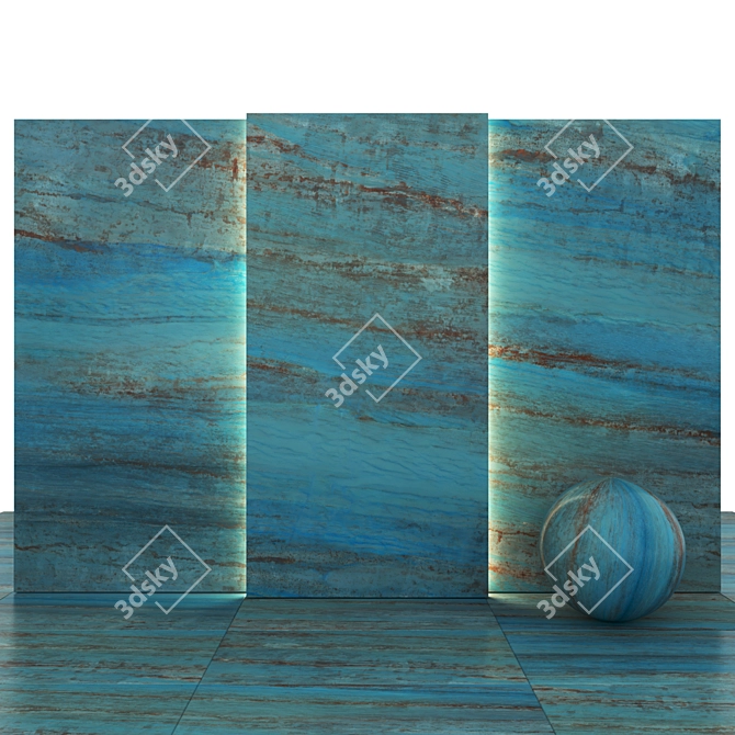 Azul Marble - Luxurious and Versatile Tiles 3D model image 1