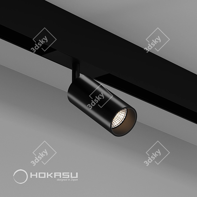 Title: Sleek Magnetic Tube Light 3D model image 1