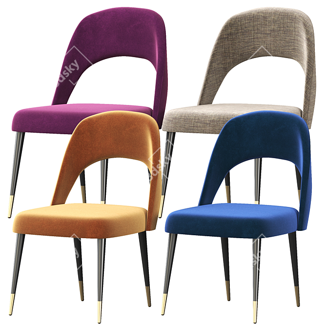 Sleek Ava Chair: Modern Design 3D model image 2