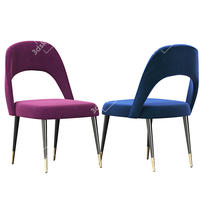 Sleek Ava Chair: Modern Design 3D model image 3