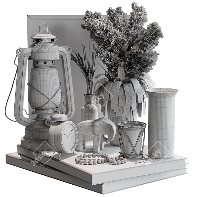 Elegant 10-Piece Decor Set 3D model image 4