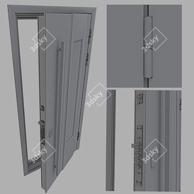 Siberian Elegance: Custom-made Entrances 3D model image 3