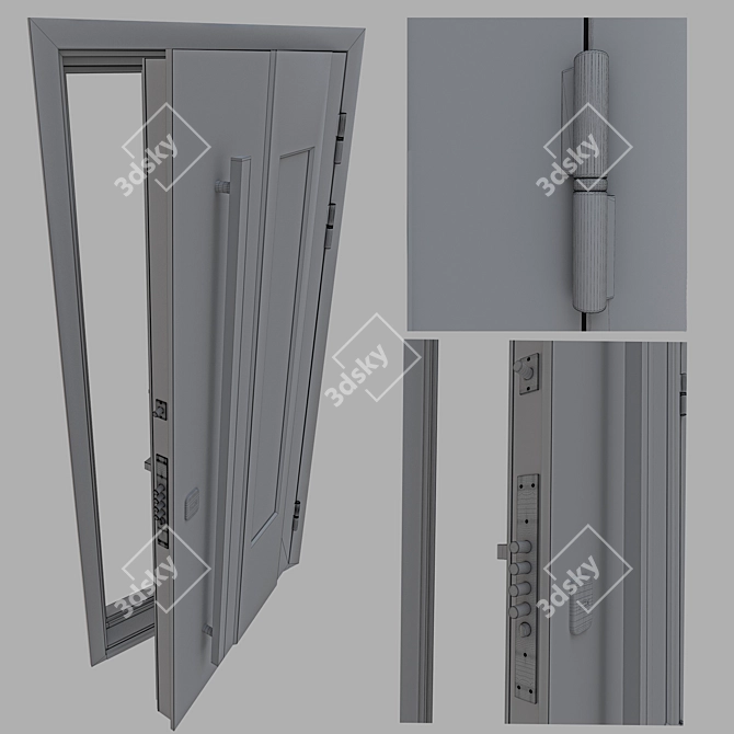 Siberian Elegance: Custom-made Entrances 3D model image 4