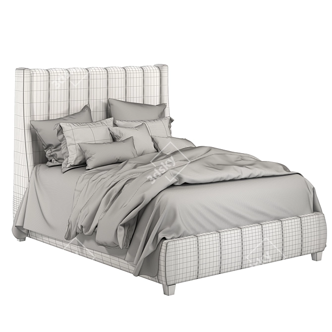 Elegant Hayworth Bed: Stylish and Luxurious 3D model image 9