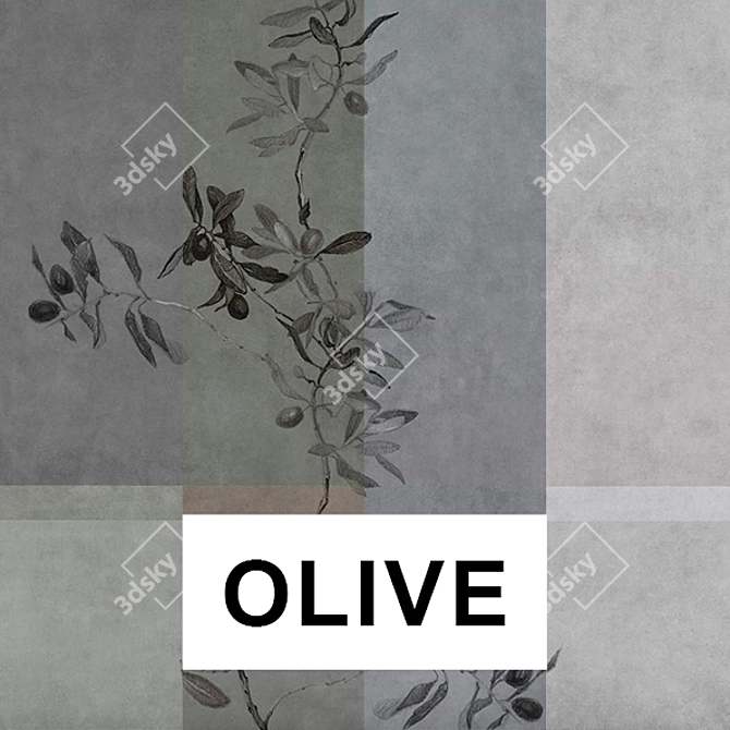 FACTURA Olive Vinyl Wallpaper: Stylish Russian Collection 3D model image 2