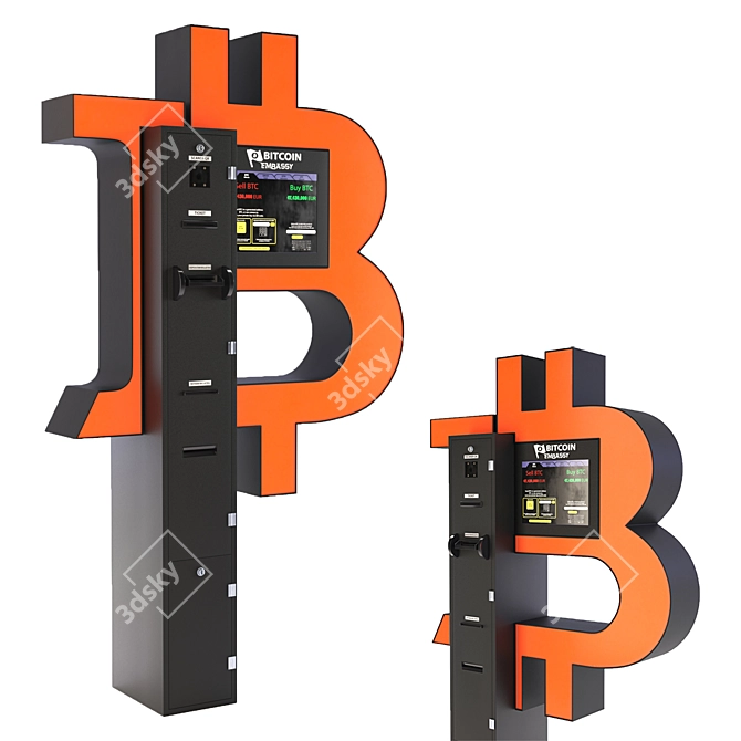 Crypto Cash Converter: Bitcoin ATM 3D model image 1