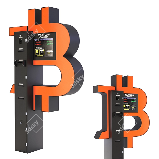 Crypto Cash Converter: Bitcoin ATM 3D model image 2
