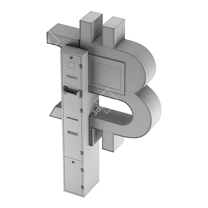 Crypto Cash Converter: Bitcoin ATM 3D model image 4