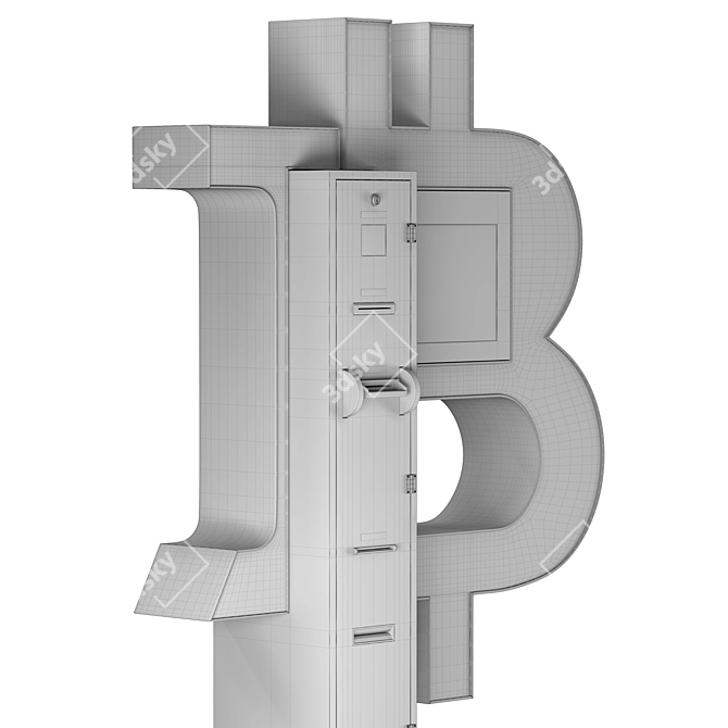 Crypto Cash Converter: Bitcoin ATM 3D model image 7