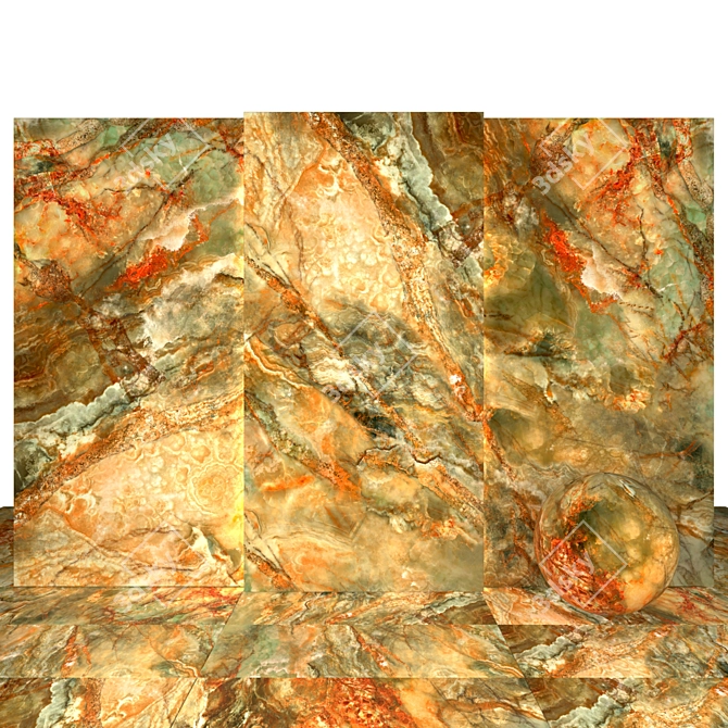 Elegant Corin Marble Collection 3D model image 2
