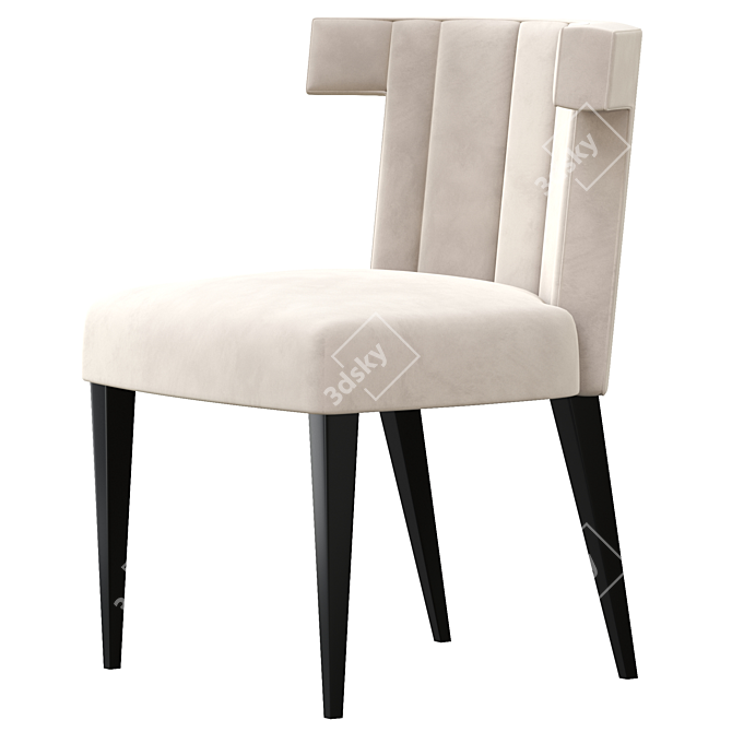 Elegant Isabella Dining Chair 3D model image 3