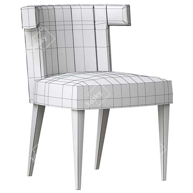 Elegant Isabella Dining Chair 3D model image 5