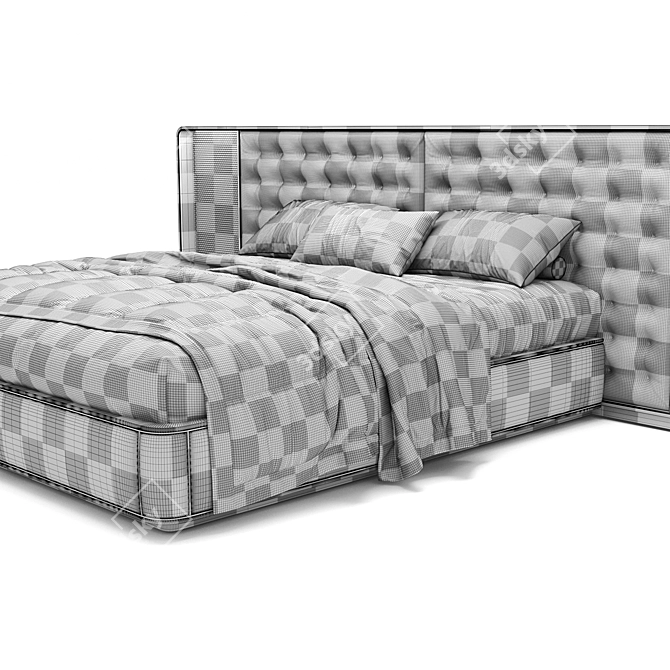 Visionnaire Ripley Bed: Elegant and Luxurious 3D model image 3