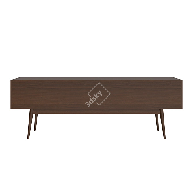 Elegant Vintage Sideboard 3D model image 2