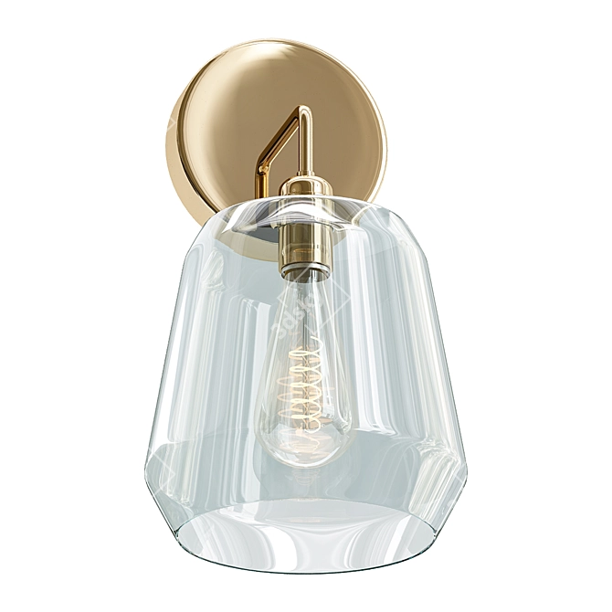 Elegant Salmar Sconce: Illuminate in Style 3D model image 1